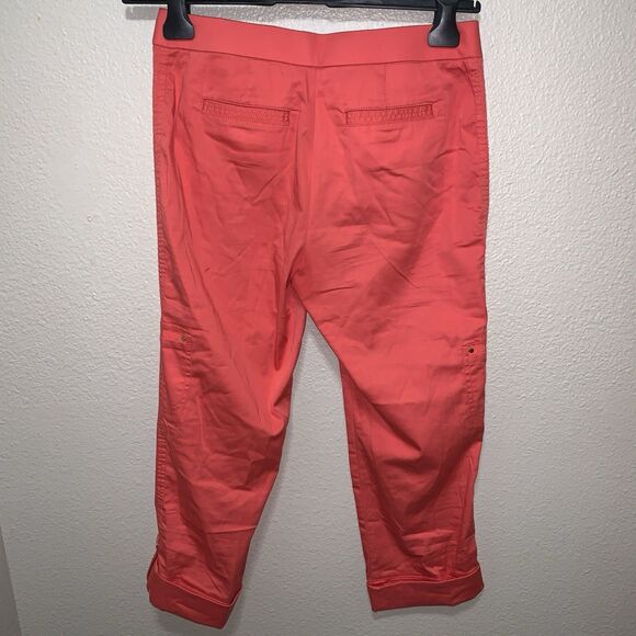 Chico’s Women’s Crop Pants Size 00 Pink Mid Rise - Picture 3 of 6